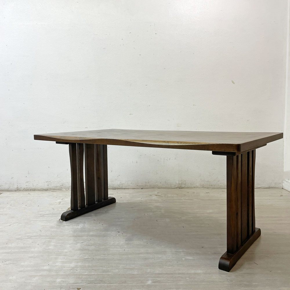 【祖師ヶ谷大蔵店】大川家具 鎌倉 ダイニングテーブル オーク材 シンプルデザイン W160cm 買取させていただきました。