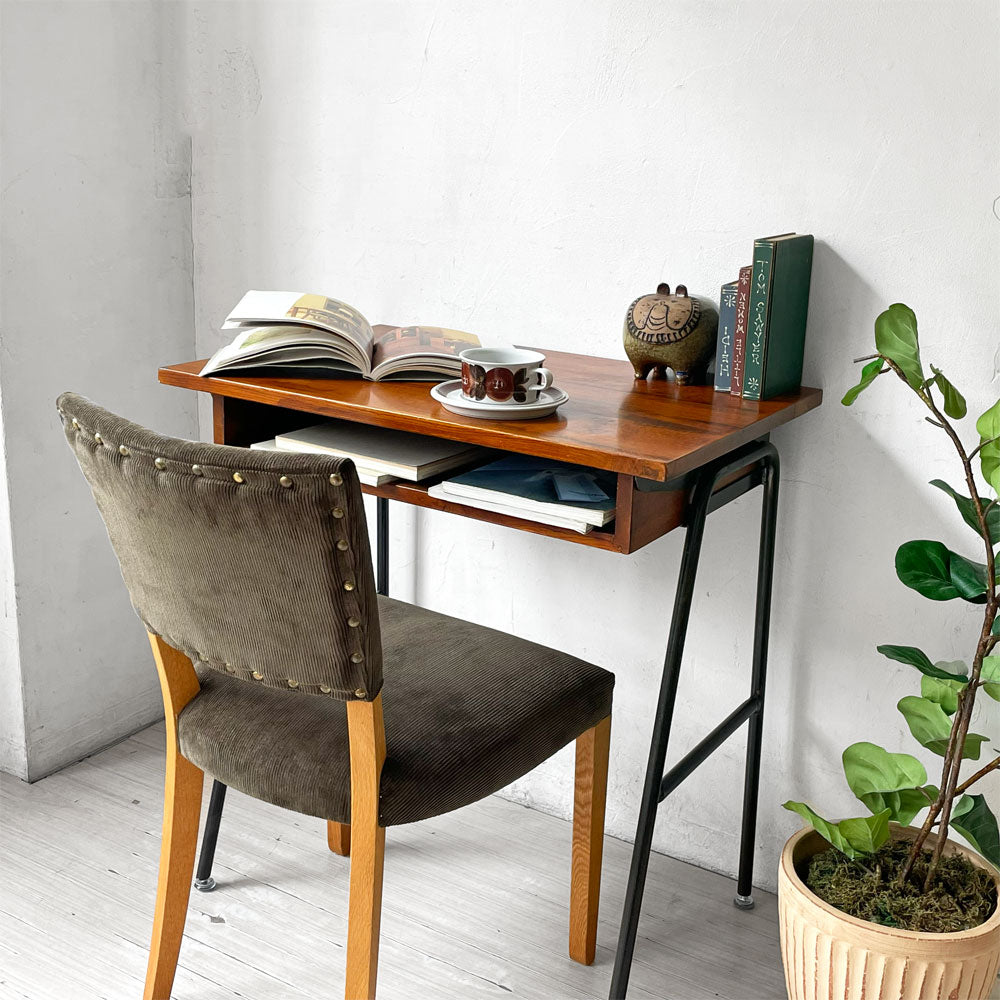 【下北沢店】トラックファニチャー TRUCK FURNITURE エスアールチェア SR CHAIR ダイニングチェア ナラ無垢材 グリーン コーデュロイ 買取させていただきました。
