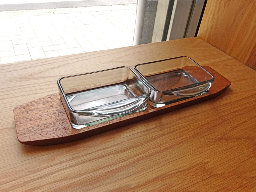 デンマーク製 ビンテージ チークトレイ ＆ 専用ガラストレイ 下北沢 中古品 買い取りしました。