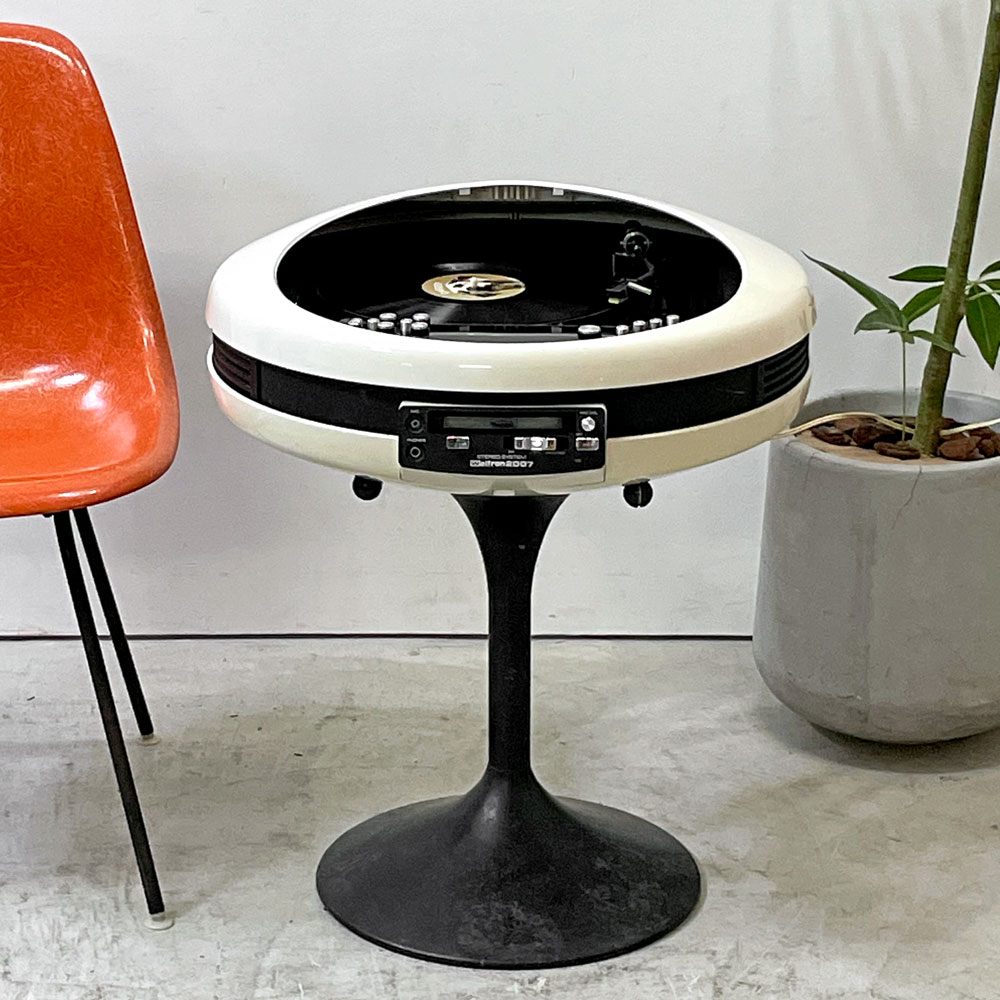 【祖師ヶ谷大蔵店】ウェルトロン Weltron 2007 レコードプレーヤー ラジオ カセット ビンテージ 専用スタンド付属 スペースエイジ 現状品 買取させていただきました。