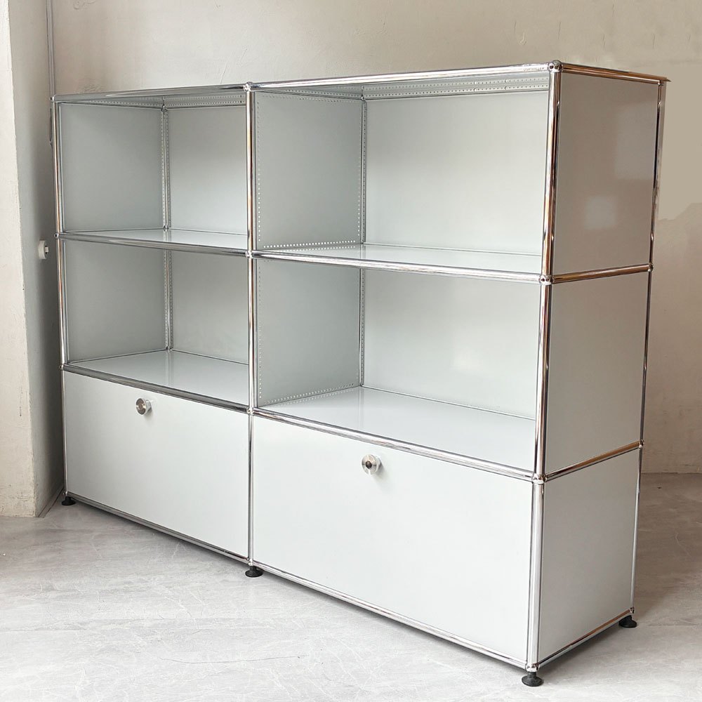 【下北沢店】ユーエスエムハラー USMハラー USM Haller モジュラーファニチャー キャビネット シェルフ 2列3段 ホワイト 買取させていただきました。
