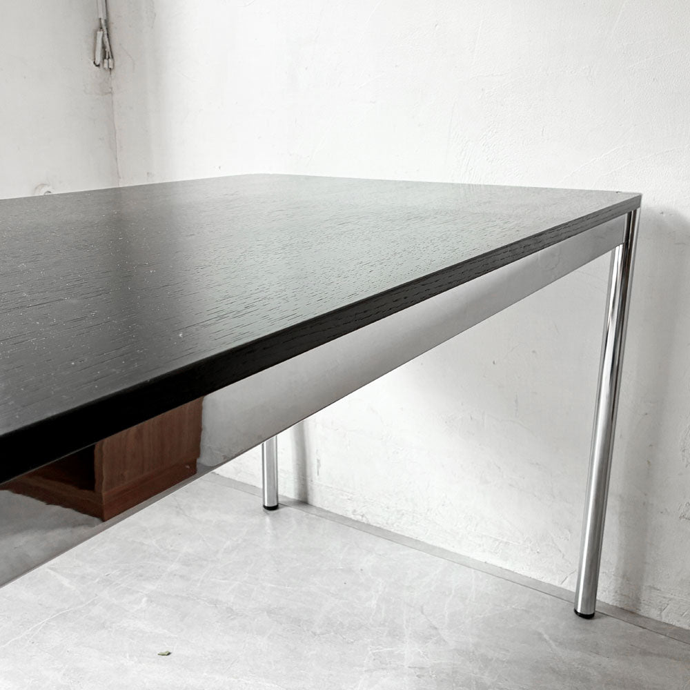 USM Haller USMハラーテーブル ワーキングデスク オーク材 ブラック W125cm～スイスが必要とした高いレベルの物づくり