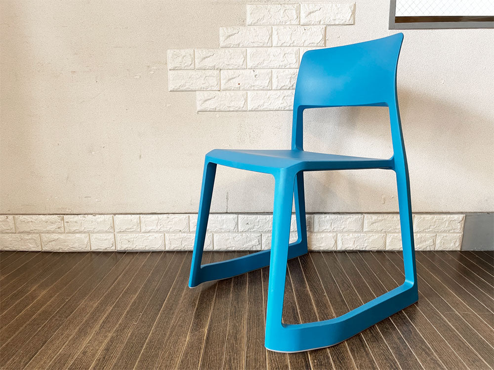 ヴィトラ Vitra ティプトン Tip Ton ワークチェア ダイニングチェア デスクチェア グレイシャーブルー スタッキング チルト機能 定価￥40,700-  中古品  買い取りしました。