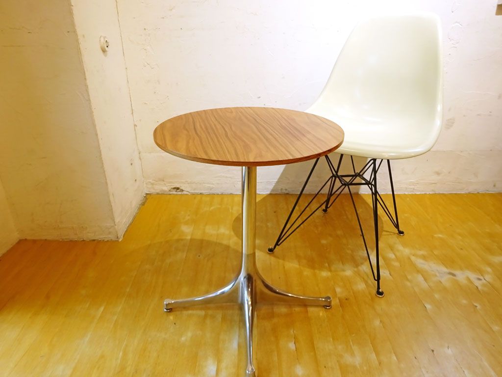 ハーマンミラー Herman Miller ペデスタル PEDESTAL エンドテーブル ウォールナット天板 ミッドセンチュリーモダン ジョージ・ネルソン 中古品 買い取りしました。
