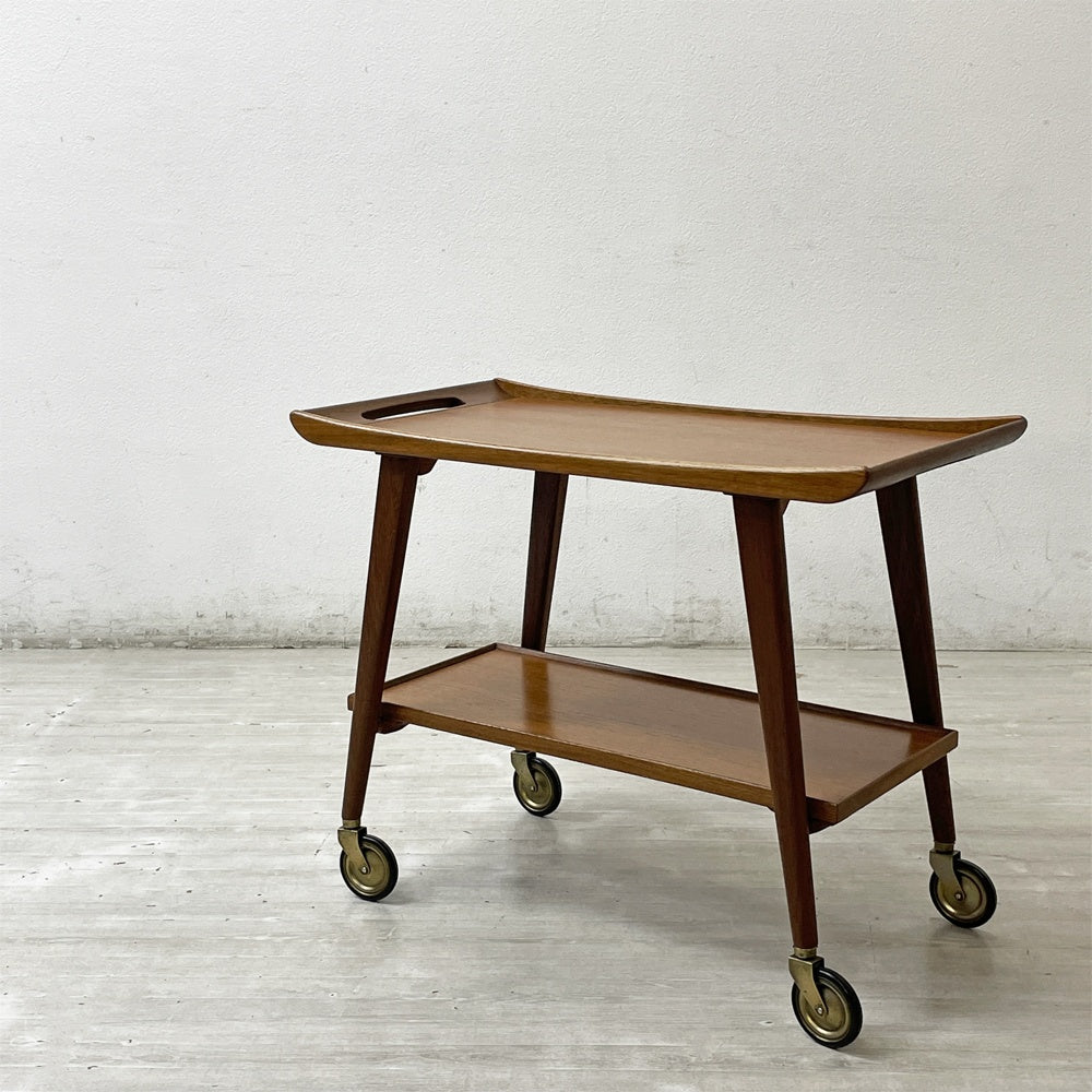 【祖師ヶ谷大蔵店】オパールメーベル Opal Möbel ドイツビンテージ German Vintage チーク材 キッチンワゴン カート W74cm 北欧スタイル 買取させていただきました。