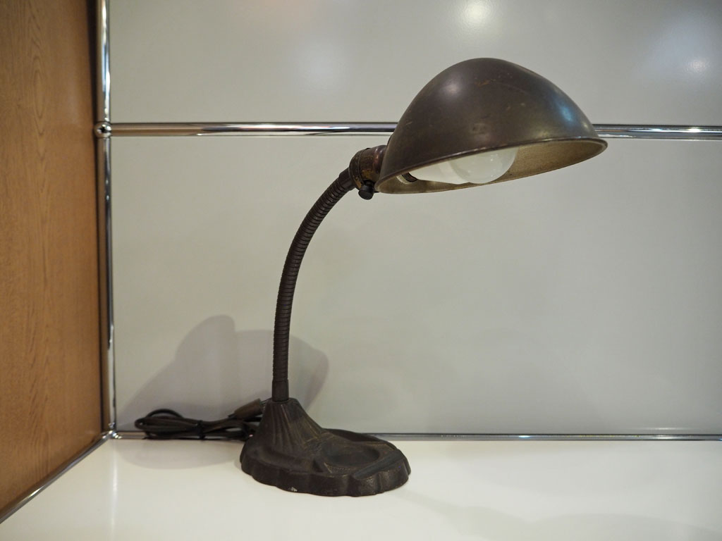 フランスビンテージ France vintage グースネック テーブルランプ デスク LED対応 インダストリアル 買い取りしました。