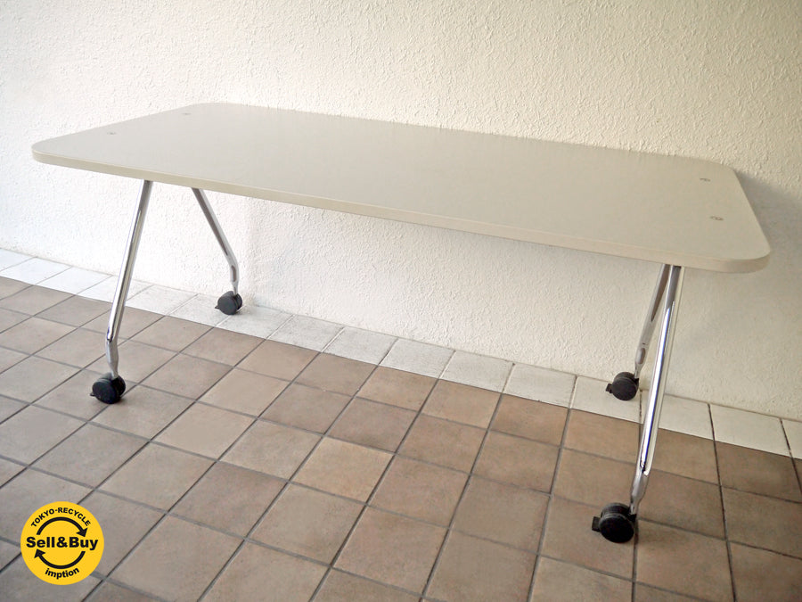 ヴィトラ Swiss vitra. A/S モジュラーシステム アドホック Ad Hoc シリーズ デスク テーブル 1600×800 レクタングル ストッパー付きキャスター ライトソフト ( 白 ) 鬼才 アントニオ・チッテリオ Antonio Citterio ’94 デザイン 参考価格￥114,480-ファンクショナルデザイン ミーティングテーブル 会議用テーブル ワークテーブル 新着商品 買い取りしました！ 用賀店 出張買取もお任せ下さい。