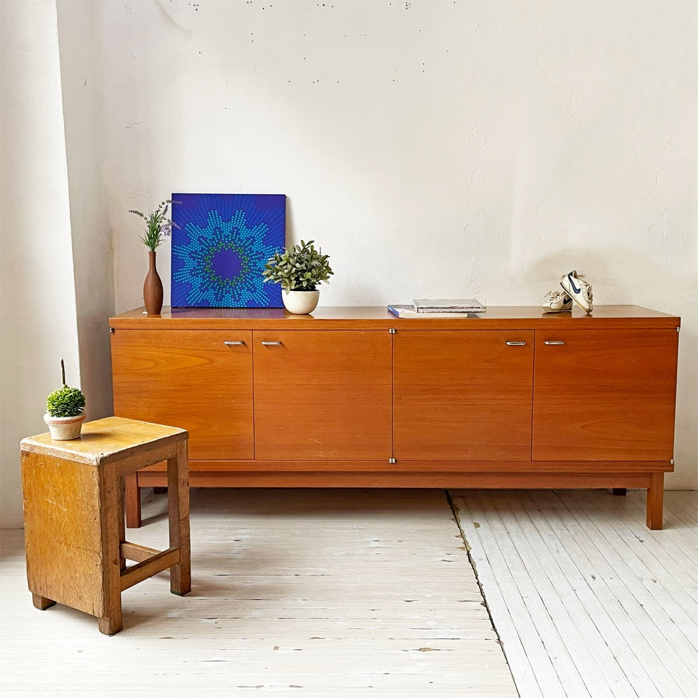 天童木工 Tendo サイドボード キャビネット ローボード 本棚 収納棚 チーク材 ジャパニーズモダン 廃盤 ～伝統と先進！ジャパニーズモダン！～