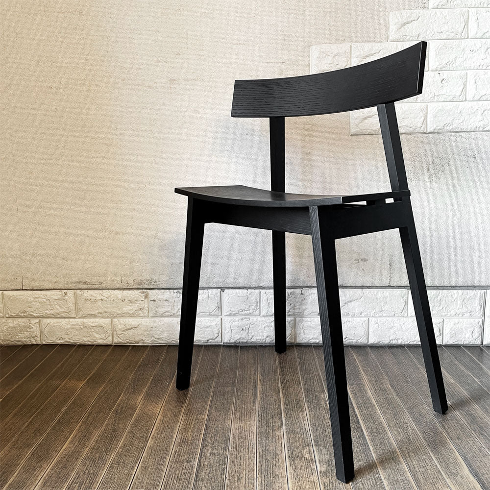 【経堂店】ワオ WOW ハーフチェア half chair オーパスワン Op.1 ホワイトアッシュ材 ブラック 引出し付 チョン・ウジン 旭川家具 定価￥62,700- 買取させていただきました。