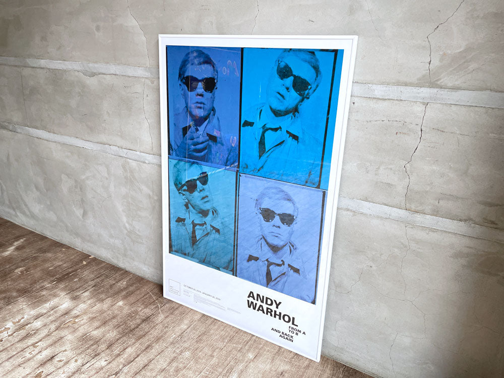 アンディウォーホル Andy Warhol 自画像 ポスター 額装 61×92 シカゴ美術館回顧展 FROM A TO B 2018～2019年 中古品 買い取りしました。