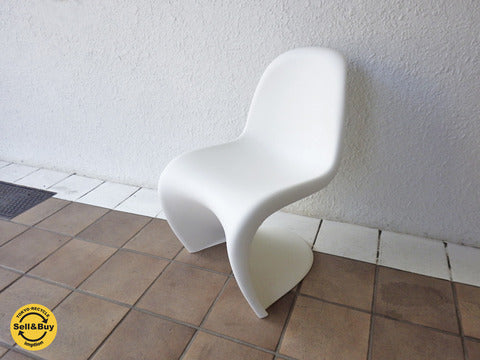 ヴィトラ vitra パントンチェア キッズ Panton Chair ホワイト ヴェルナー・パントン～名作チェアの可愛らしい、キッズサイズチェア。【買取と販売とレンタルのお店】