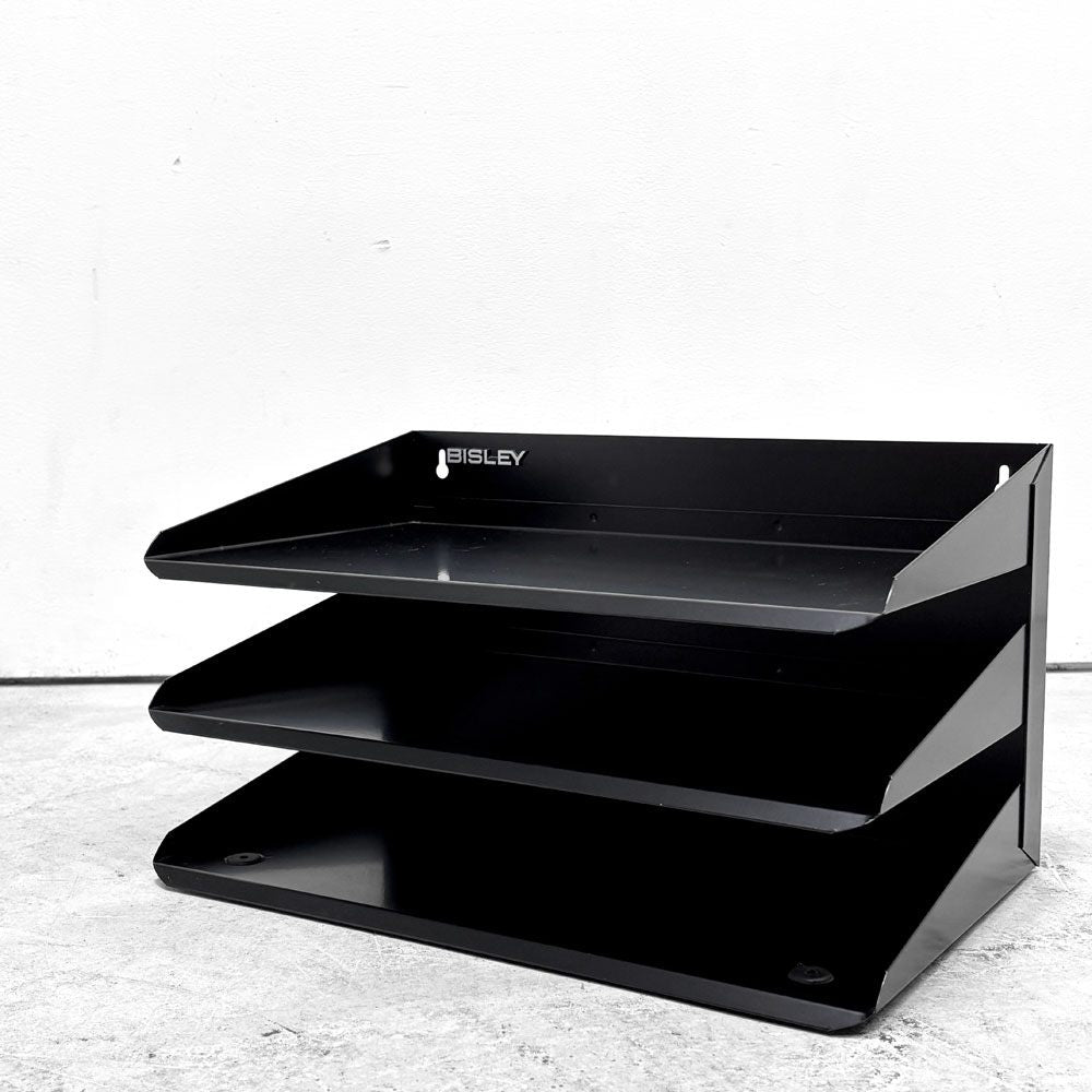 【祖師ヶ谷大蔵店】ビスレー BISLEY 3段 レターラック ブラック 書類棚 A4サイズ 横型 W38.5cm 壁掛け可 デスクアクセサリー 英国 買取させていただきました。