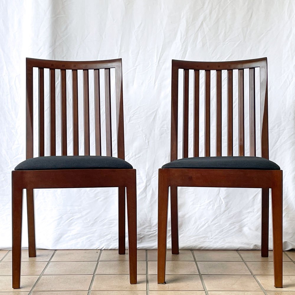  【用賀店】朝日木材加工 ボスコ BOSCO ダイニングチェア ダークブラウン系カラー ニヤトー無垢材 買取させていただきました。