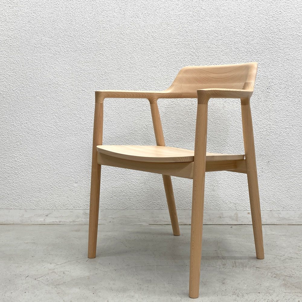 【登戸BASE店】マルニ木工 maruni マルニコレクション ヒロシマ HIROSHIMA アームチェア アンスチームドビーチ 未使用箱付き 買取させていただきました。