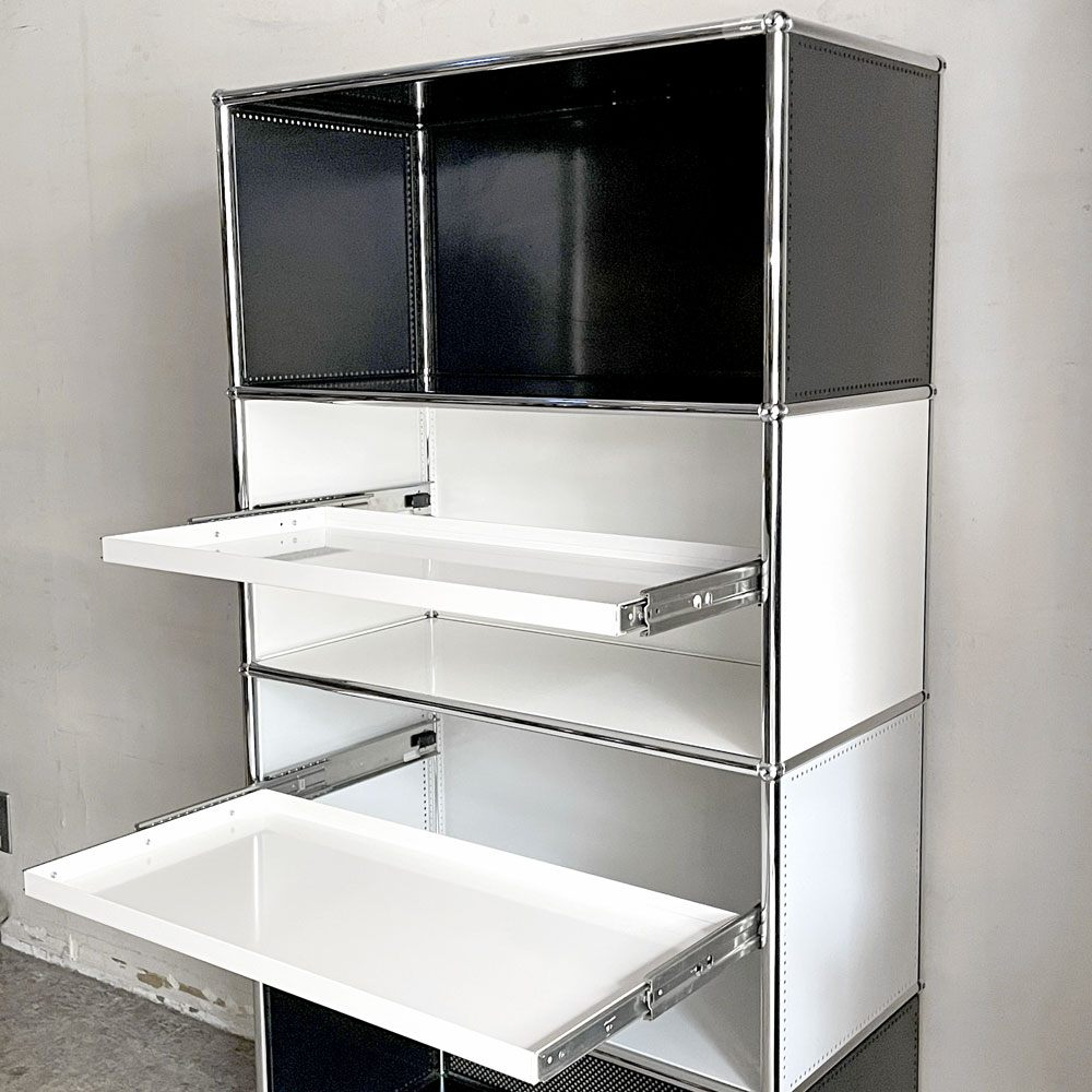 【自由が丘店】ユーエスエムハラー USM Haller モジュラーファニチャー ハラーシステム オープンシェルフ 1列4段 エクステンションシェルフ キャスター 買取させていただきました。