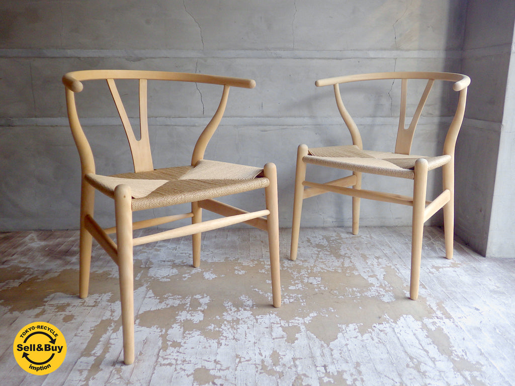 カールハンセン＆サン Carl Hansen & son Yチェア CH24 ビーチ材 ソープフィニッシュ 日本仕様 座面張替済み ハンス・J・ウェグナー デンマーク 北欧家具 中古品 買い取りしました。