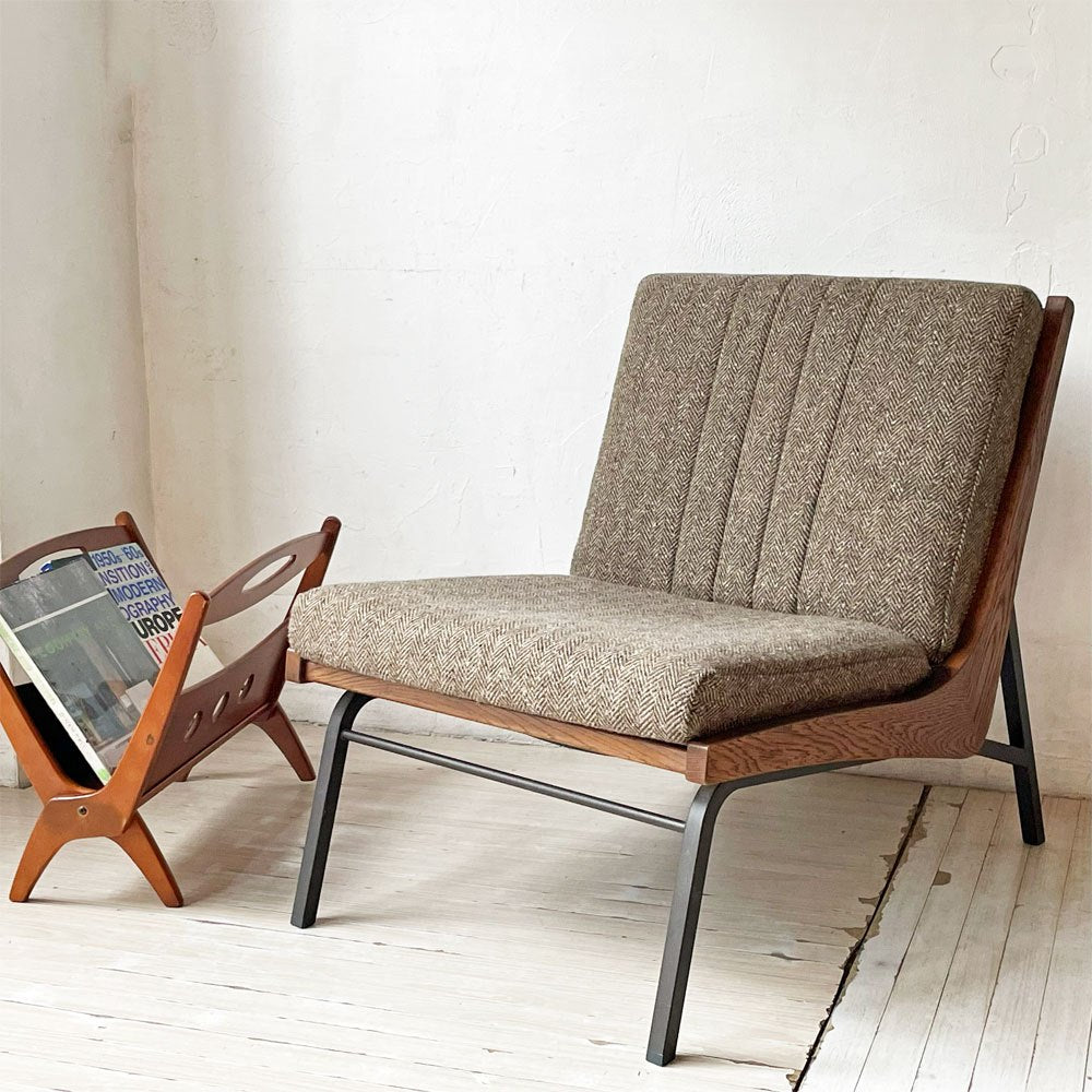 【下北沢店】トラックファニチャー TRUCK FURNITURE ブーメランチェア BOOMERANG ナラ無垢材×スチール 1人掛けソファ 買取させていただきました。