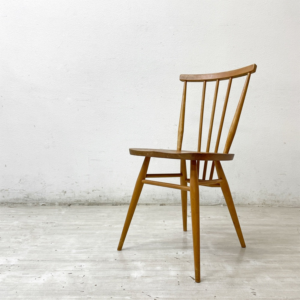 【祖師ヶ谷大蔵店】アーコール Ercol スティックバックチェア ダイニングチェア エルム材 UKビンテージ Vintage 英国家具 買取させていただきました。