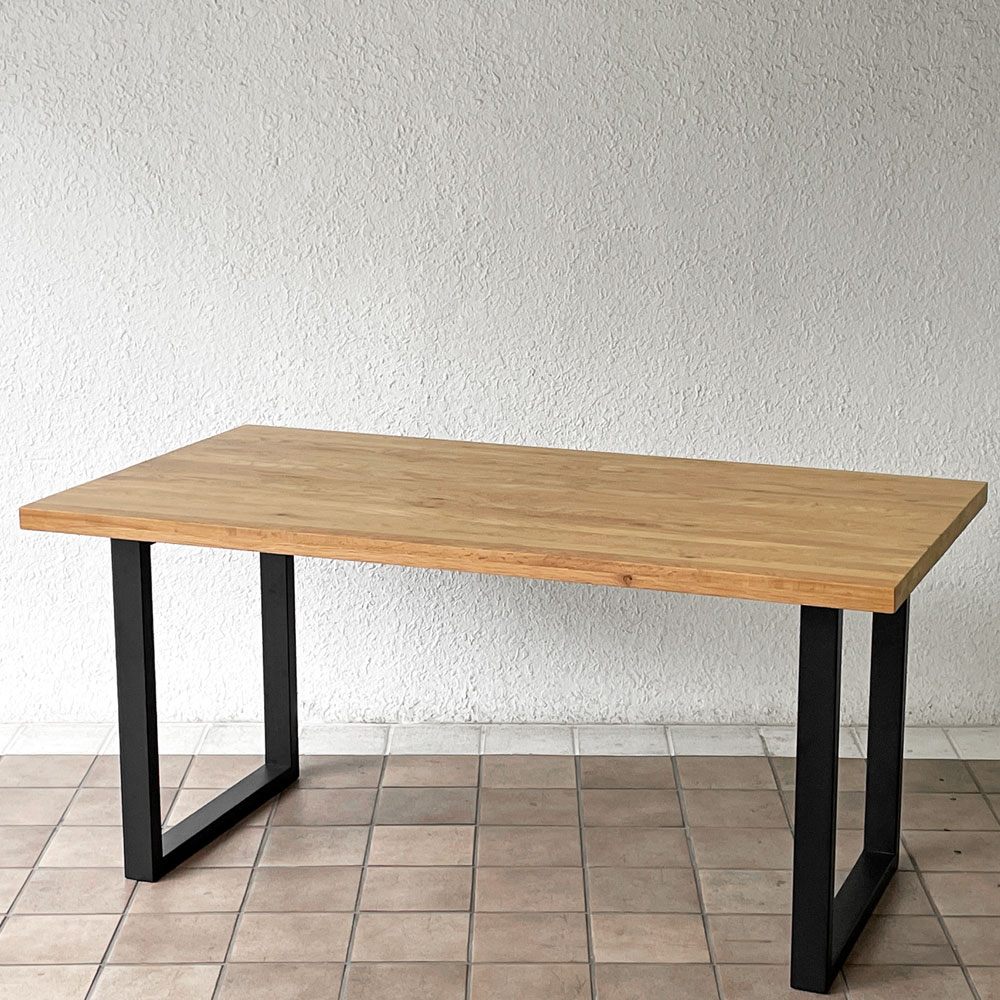 【用賀店】関家具 ベルデⅢ ダイニングテーブル オーク材 無垢集成材 W150cm 脚間調節可能 定価57,500円 展示品 買取させていただきました。