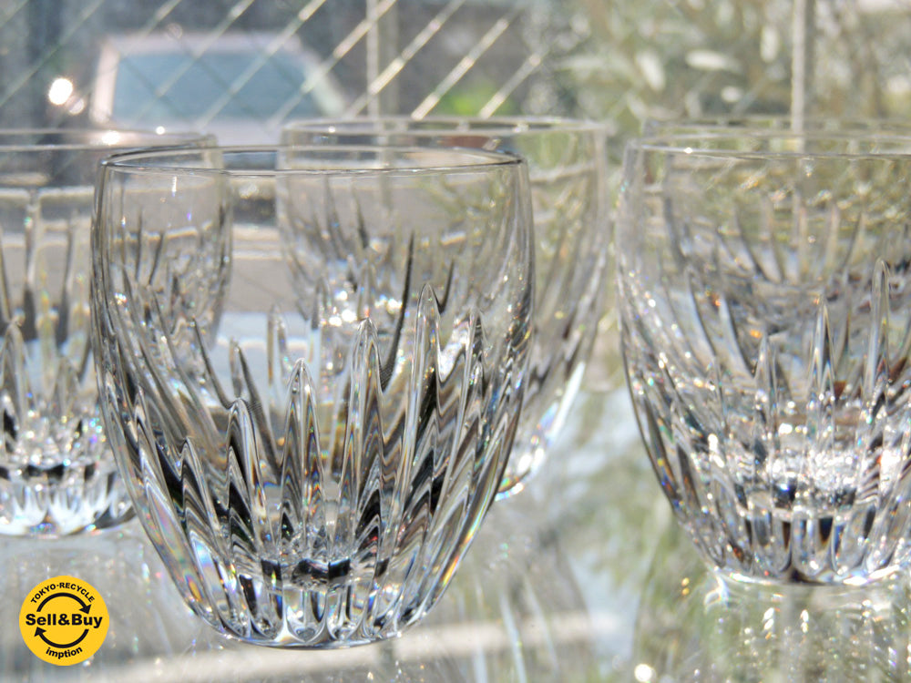 バカラ Baccarat マッセナ Massena ロックグラス タンブラー フランス 6客 中古品 買い取りしました。