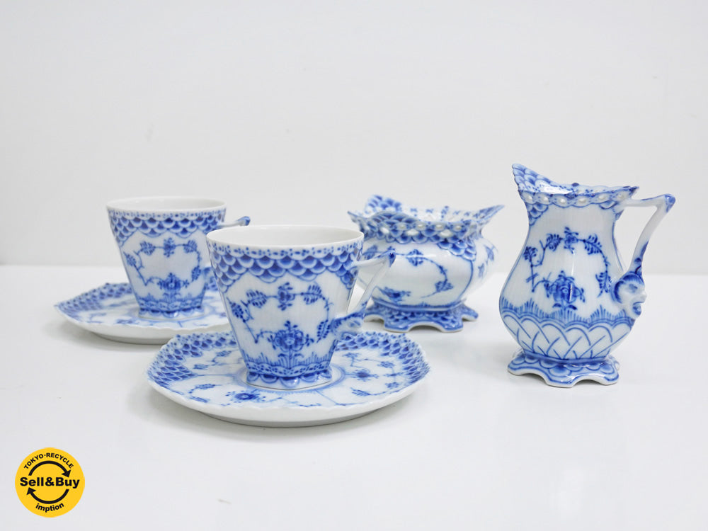 ロイヤルコペンハーゲン ROYAL COPENHAGEN ブルーフルーテッド フルレース テーブルウェア 各種 中古品 買い取りしました。