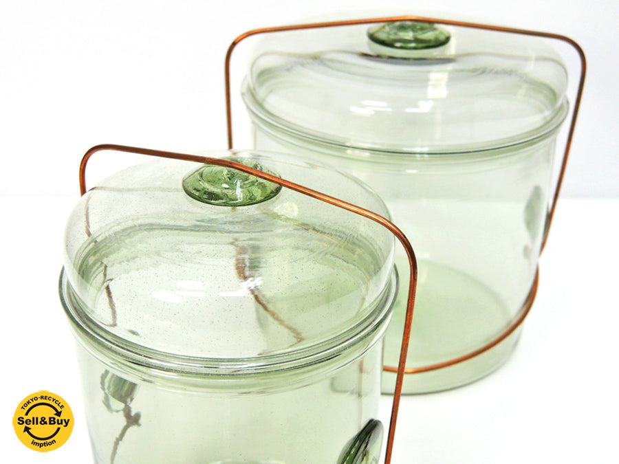 ピーターアイビー Peter Ivy 保存瓶 Okome jar Sサイズ ＆ Coffee jar ガラス 作家 器 流動研究所 ～生活に溶け込む繊細なアイテム～