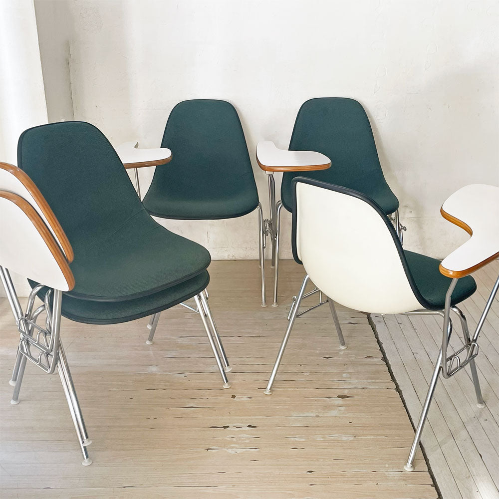 【下北沢店】ハーマンミラー Herman Miller サイドシェルチェア セカンド 2nd ビンテージ アプホルスター スタッキングベース 肘掛けテーブル付 イームズ ミッドセンチュリー 計9脚 買取させていただきました。