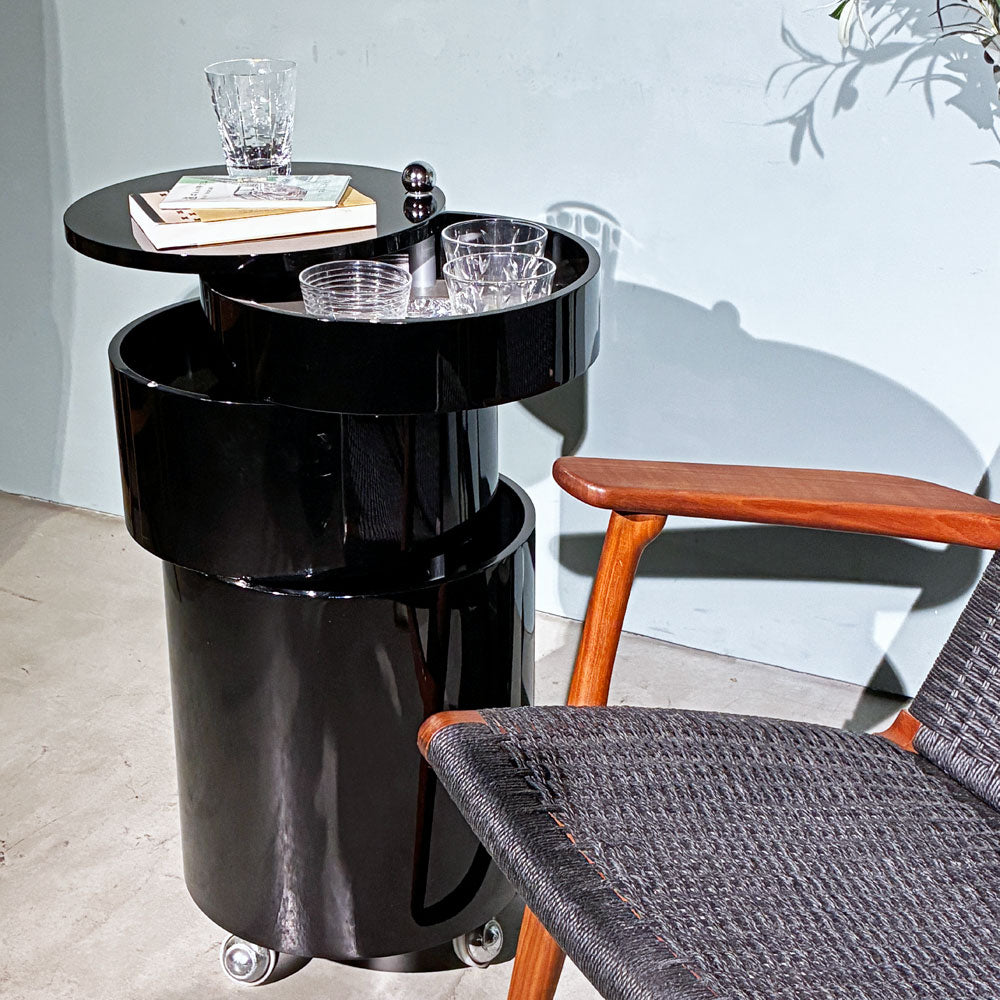 ヴィトラ vitra バーボーイ BAR BOY ロールコンテナ ブラック サービングカート ヴェルナー・パントン Verner Panton ～ 魅せる収納家具 ～