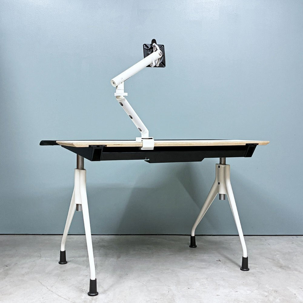 ハーマンミラー Herman Miller エンベロップデスク Envelop Desk スライド天板 & 高さ調節機能 ビル・スタンフ ジェフ・ウェバー モニターアーム付き ◎