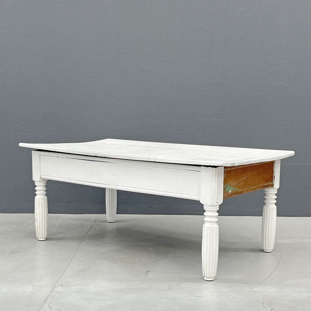 フランスビンテージ シャビーシック ペインテッド センターテーブル French vintage centertable shabby chic  〓