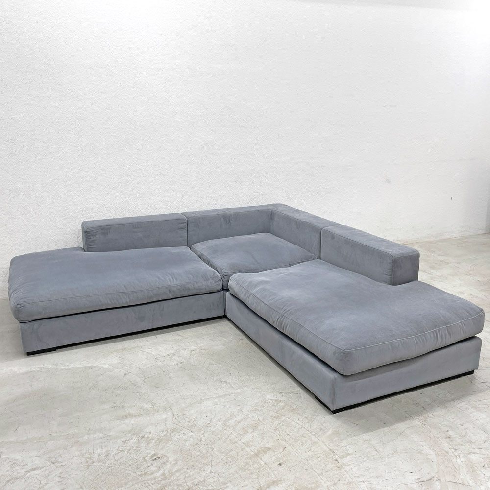 ボーコンセプト BoConcept セノーバ Cenova ラウンジング＆ソファ カウチソファ W235cm ファブリック ブルーグレー系 参考価格￥600,000- 〓