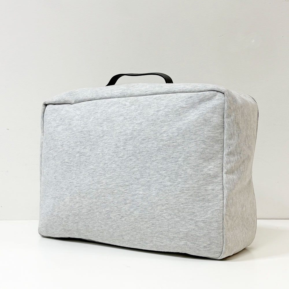 ブルネロクチネリ BRUNELLO CUCINELLI スウェット生地 ハンドバッグ イタリア 約W36×D11×H25cm ブラックライン ●