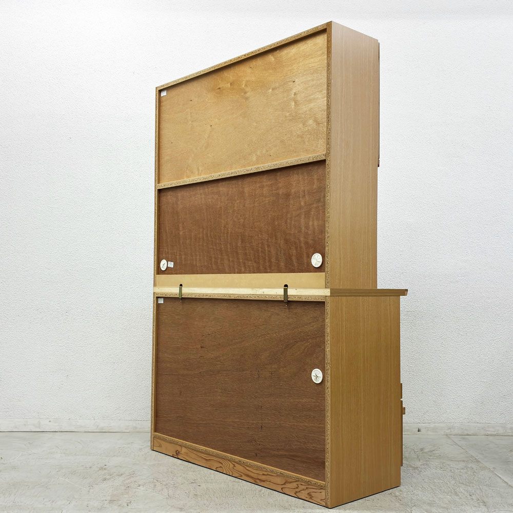 末次家具工芸 SUETSUGU FURNITURE オークリー キッチンキャビネット キッチンボード 食器棚 W120cm オーク材 ●