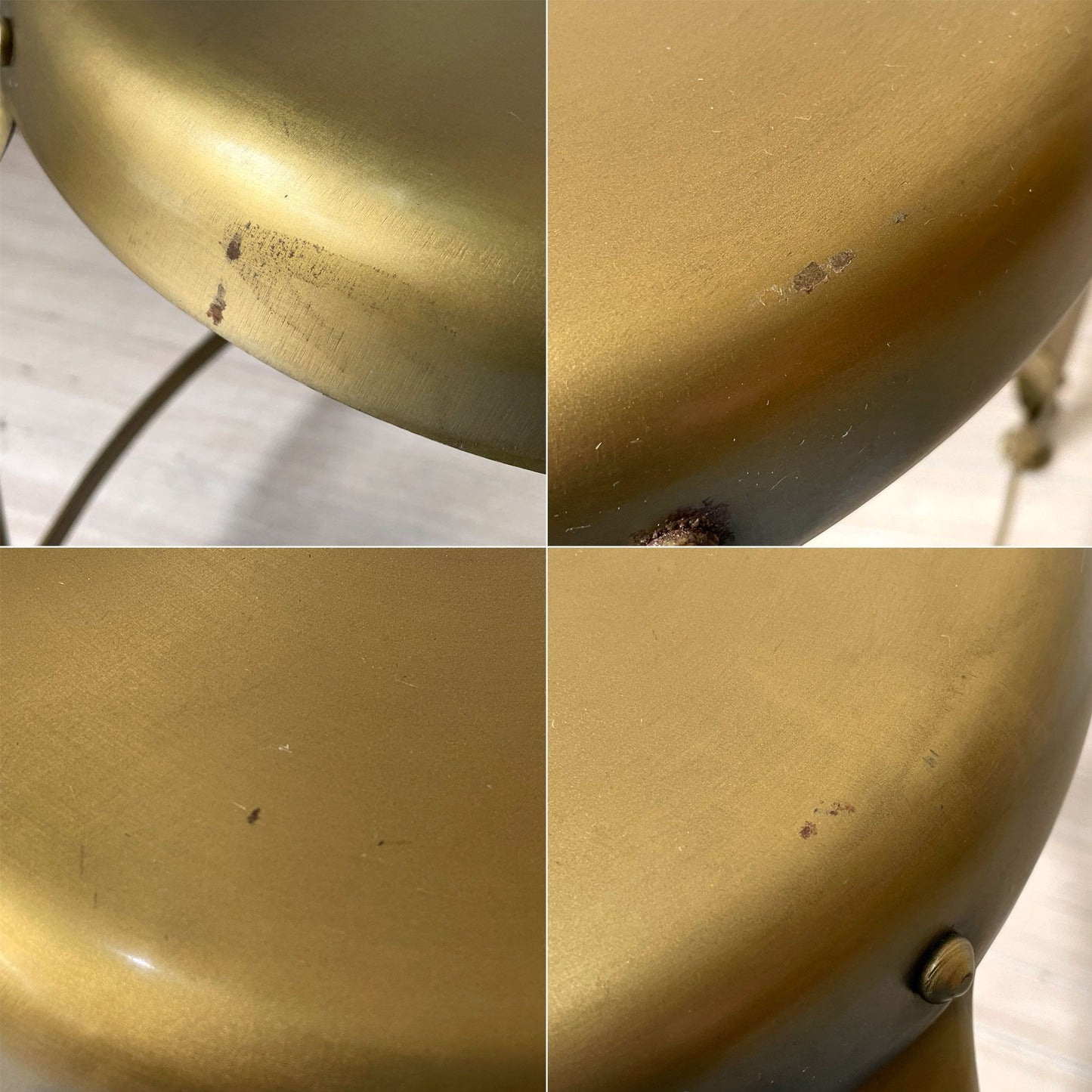 ハウスドクター HOUSE DOCTOR ディファイン スツール Hocker Define Stool 真鍮色 ゴールドペイント デンマーク ★