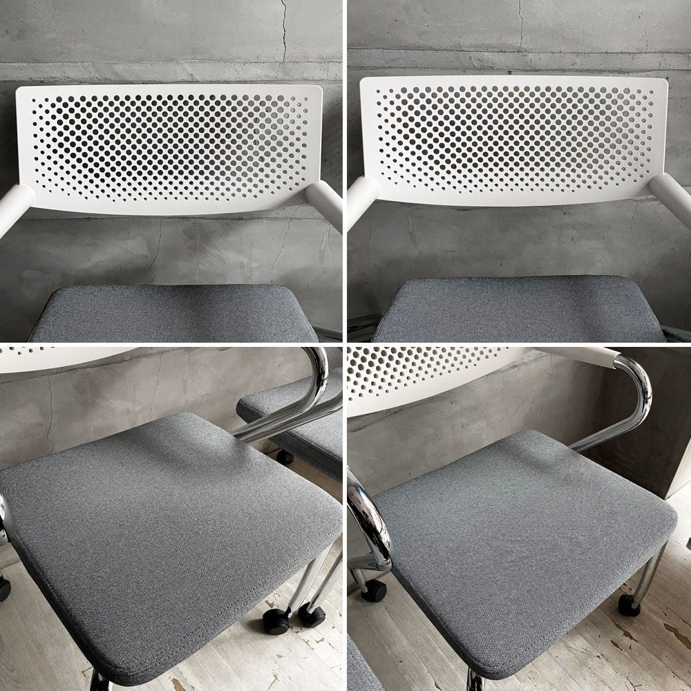 ヴィトラ vitra ビザロール Visaroll デスクチェア スタッキングチェア キャスター アントニオ・チッテリオ 2脚SET ♪