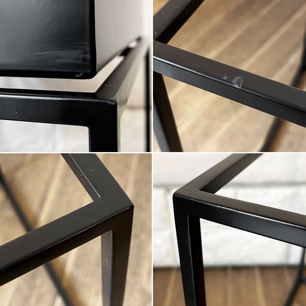 ヘイ HAY トレイテーブル Tray Table S サイドテーブル ブラック スクエア W30cm デンマーク 北欧家具 定価￥38,500- ◎