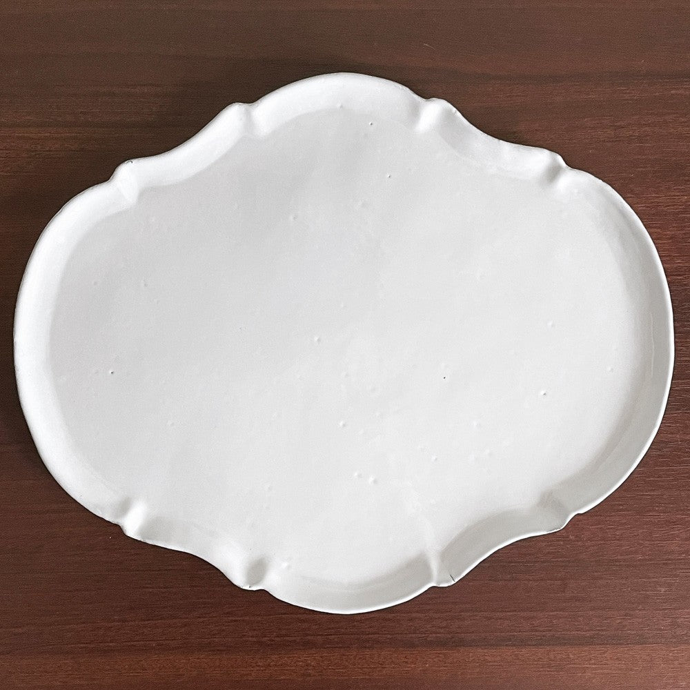 アスティエ・ド・ヴィラット Astier de Villatte ローマ Rome ラージディナープレート W29cm 陶器 フランス B ■