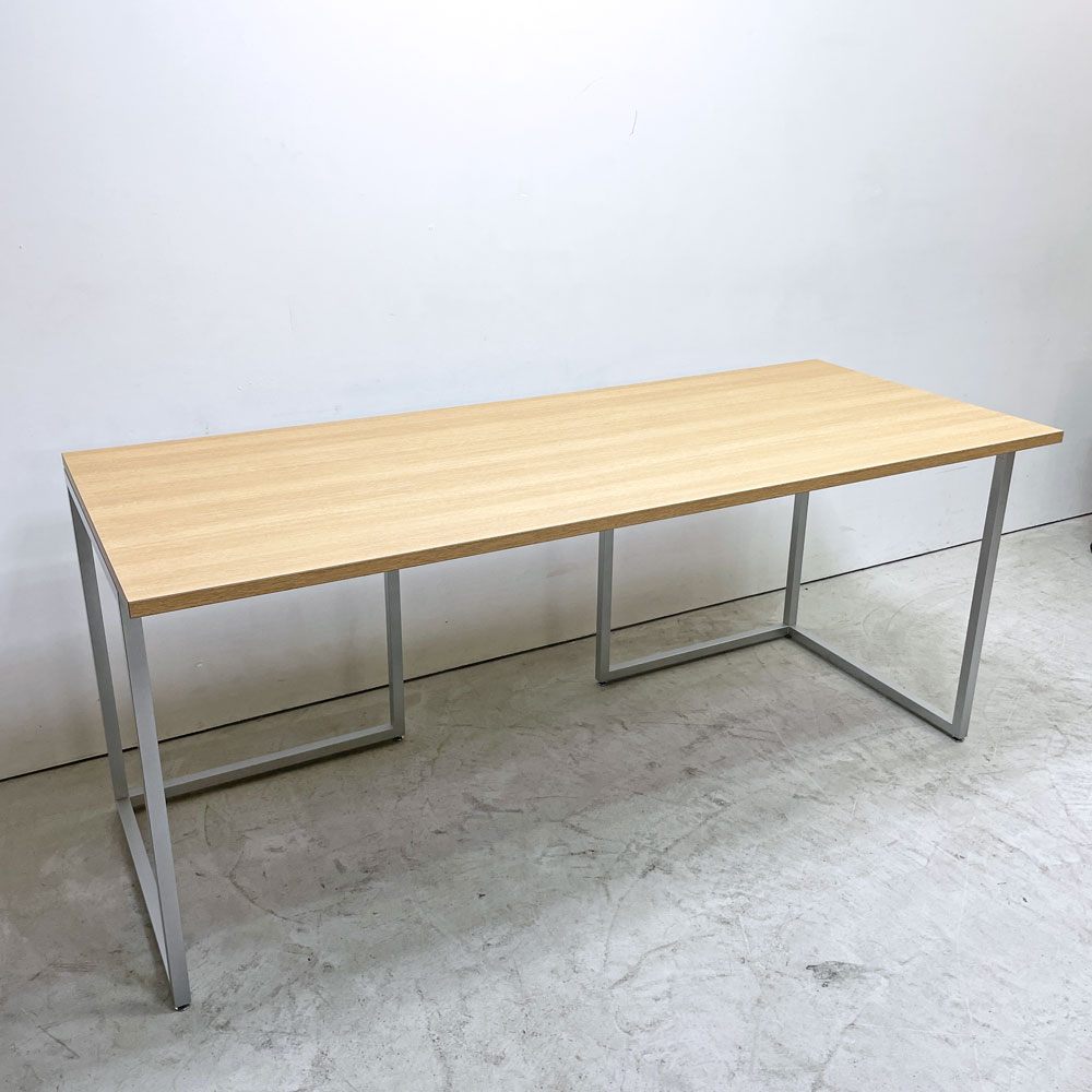 ビスレー BISLEY デスクプラン DESK PLAN Lフット ワーキングテーブル デスク オーク メラミン天板 スチール脚 W170cm イギリス ●