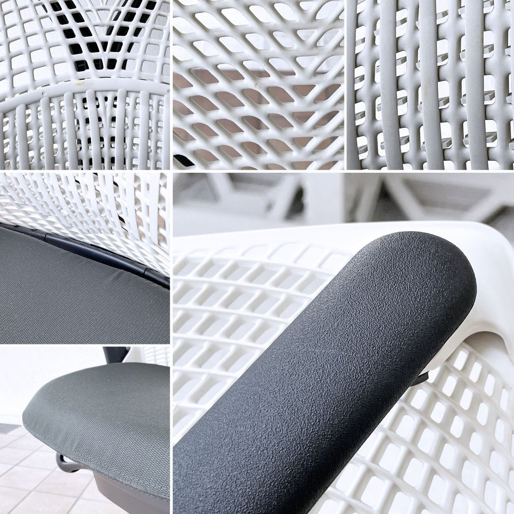 ハーマンミラー Herman Miller セイルチェア SAYL Chair デスクチェア イヴ・ベアール 簡易ランバーサポート付き ホワイト ◇