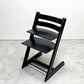 ストッケ STOKKE トリップトラップ TRIPP TRAPP ベビーチェア キッズチェア S/N無し ブラック ノルウェー 北欧家具●