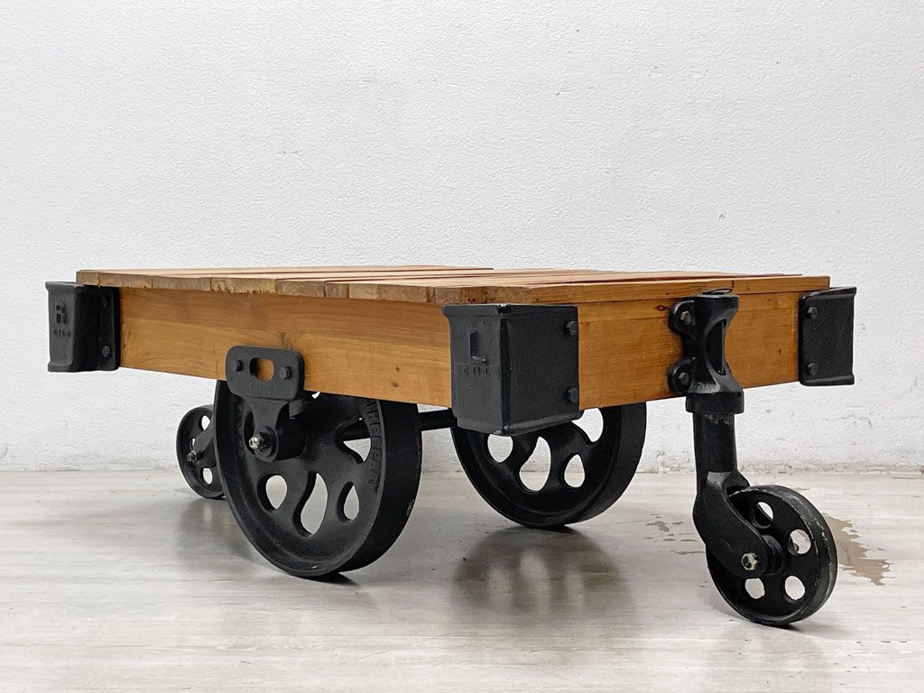 アクメファニチャー ACME Furniture ギルド GUILD ドーリーテーブル DOLLY TABLE S ローテーブル チーク古材 廃番 参考定価147,400円 ●