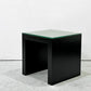 カッシーナイクスシー Cassina ixc ゼン ZEN サイドテーブル アッシュ材 ダークブラウン ガラストップ カトリーヌ・メミ モダンデザイン 廃番 ●