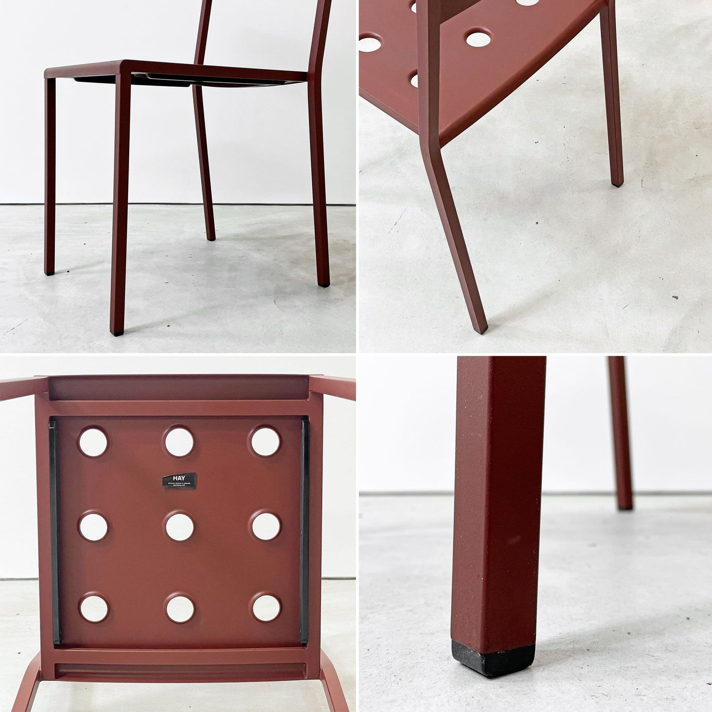 ヘイ HAY バルコニーチェア BALCONY CHAIR ダイニングチェア ガーデンチェア アイアンレッド ロナン＆エルワン・ブルレック 北欧 デンマーク B ●