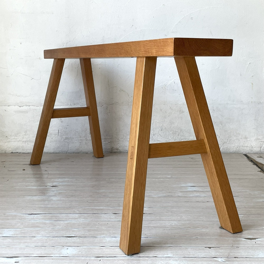 無印良品 MUJI 無垢材ベンチ オーク材 大サイズ W100cm 廃盤 ★