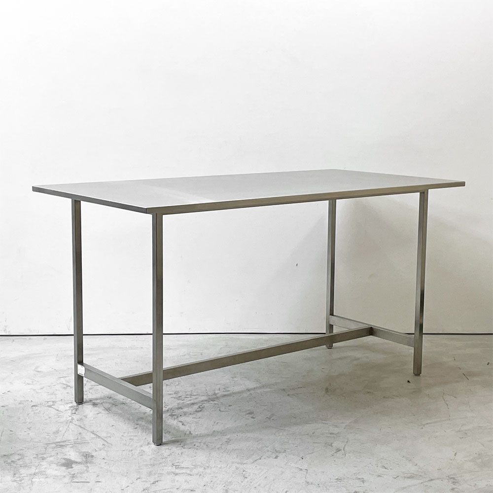 ステンレス ワークテーブル Stainless Steel Work Table 作業台 ワークテーブル デスク シェルフ 店舗什器 調理台 厨房 工業系 ●