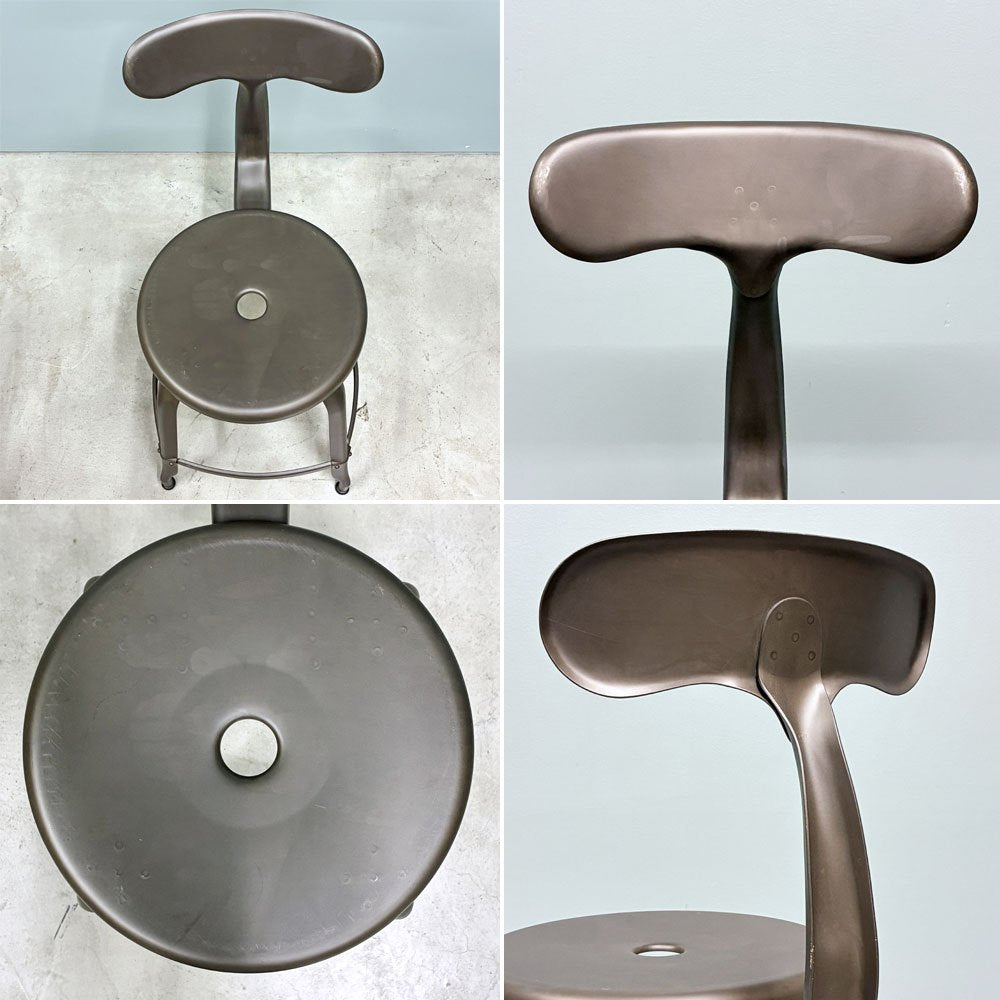 フェールトラヴァイユ FER TRAVAIL ニコルチェア NICOLLE Chair SH45cm ダイニングチェア スチール マットクリア仕上げ 別注モデル インダストリアル フランス B ◎