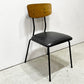 ジャーナルスタンダードファニチャー journal standard Furniture j.s.F ヘンリー HENRY ダイニングチェア PVCレザー アイアン 廃番 A ●