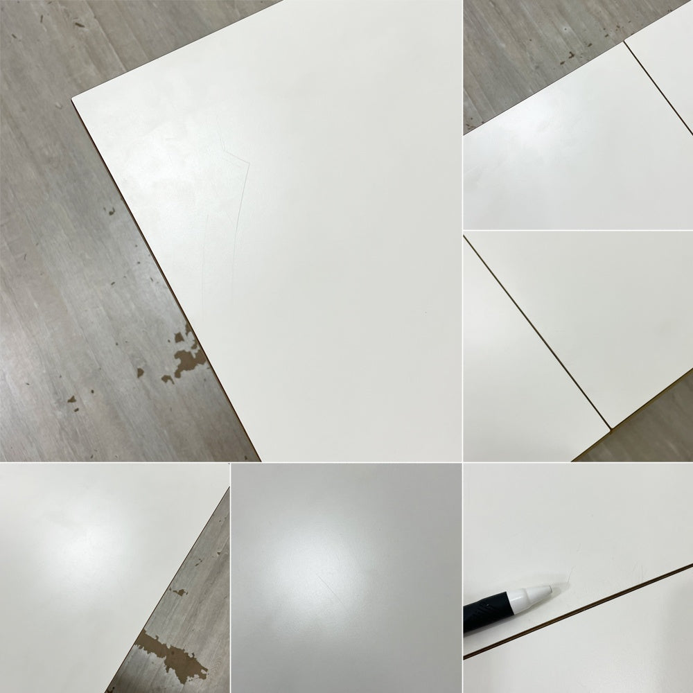 トーヨー Tojo シュテック Steck ダイニングテーブル プライウッド メラミン化粧板 W200cm ミッドセンチュリーデザイン ドイツ ●