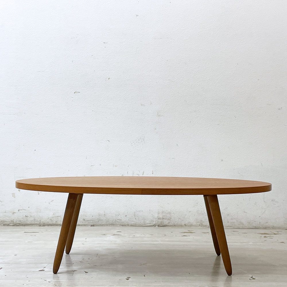 ウニコ unico ループ LOOP リビングテーブル ローテーブル コーヒーテーブル チーク材 w118cm 廃番 ●