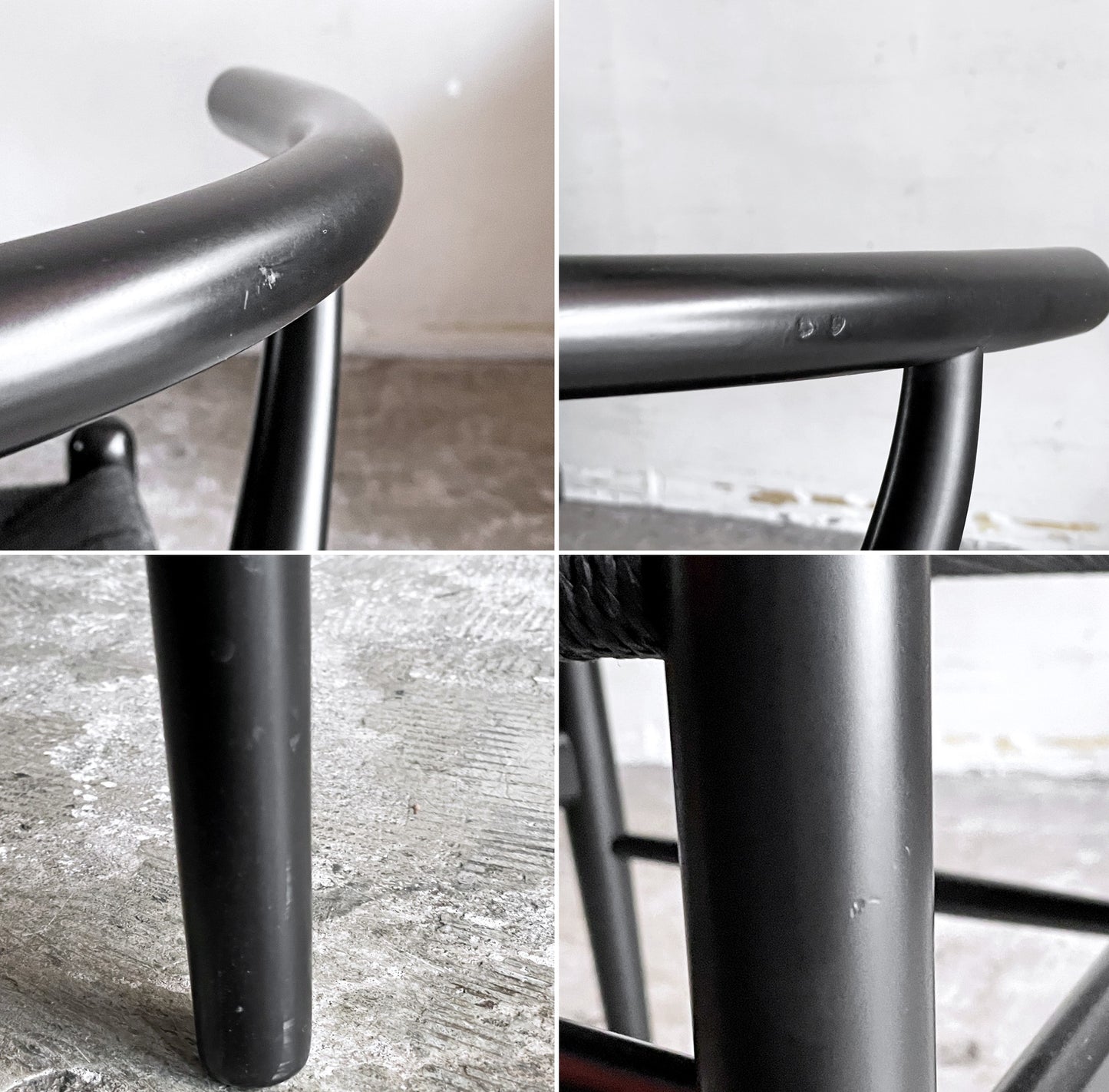 カールハンセン＆サン Carl Hansen & Son CH24 Yチェア ブラックラッカー×ブラックペーパーコード ビーチ材 ハンス・J・ウェグナー デンマーク 北欧家具 A ■